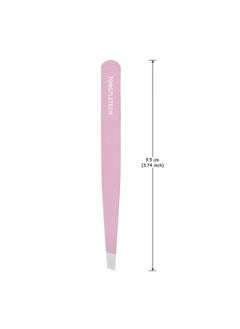 Tongtletech Slant Tweezers - Precision Slant-Tip Pink Eyebrow Tweezer Stainless Steel Facial Hair Plucking for Men and Women  - Image 3