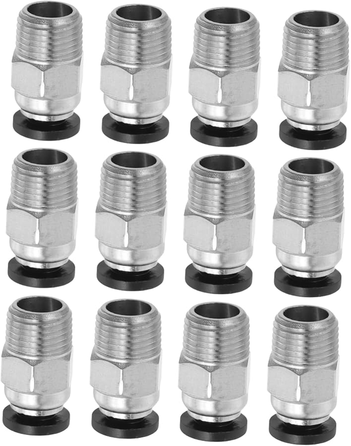 تركيب دفع هوائي للاتصال Pc4 M10 موصل سريع مستقيم للطابعة ثلاثية الأبعاد فضي - Image 1