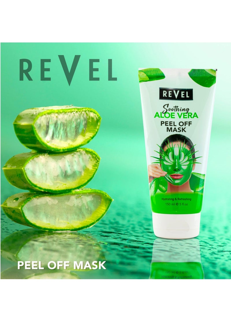 Revel Revel Skin Care Soothong Aloe vera Peel Off Mask 150ml, For Men & Women, Soothing and Refreshing, Removes Black Head & White Head, Face Wash, Bath & Body, Tighten Pores, Beauty - Image 2