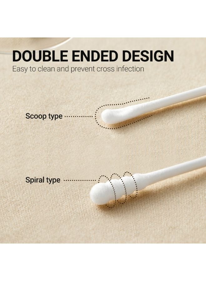 Seednur Safety Clean Swabs with 3.5mm Tips Design for Newborn Baby and Children 100% Biodegradable Chlorine, Fluorescents Agent Free & Hypoallergenic Swabs - Image 5