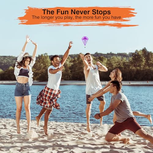 LEMATRIX 2025 Flying Shuttlecock Toy Interactive Outdoor Hover Bounce Toy with 3D Flip Outside Toys for Kids Ages 612 Body Contact Fun Birthday for Boys GirlsPurple - Image 5