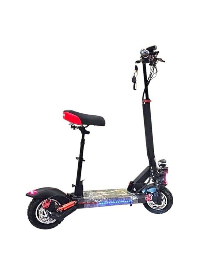 وينر سكوتر وينر C5، محرك ٢٠٢٥-٢٠٠٠ واط، بطارية ٤٨ فولت ١٣ أمبير/ساعة | شاشة رقمية كبيرة | مقعد قابل للتعديل | أقصى سرعة ٧٠ كم/ساعة | تعليق مزدوج وعمر بطارية أطول | يشمل هدايا مجانية: خوذة وسترة - Image 3