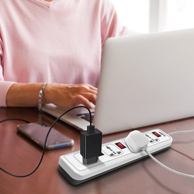 Wipro 44 Extension Cord with 2 mtr Cord Length 4 Way Multi Socket Spike Guard Individual Switch Child safty Auto Cutoff Fire Resistant Pack of 1 - Image 4