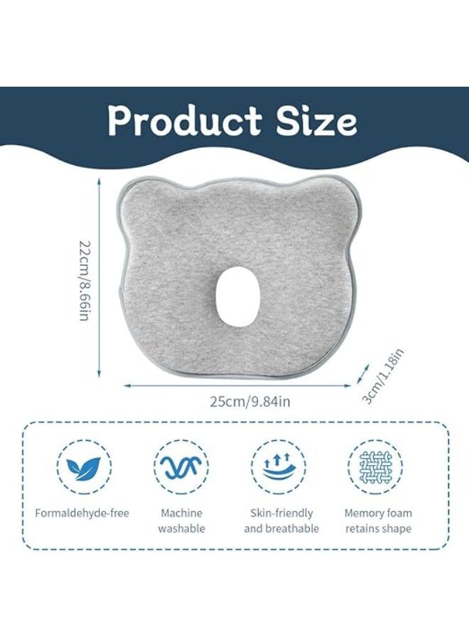 Baby Pillow for Newborns & Infants – Ergonomic Breathable Memory Foam Head Support Pillow - Image 5