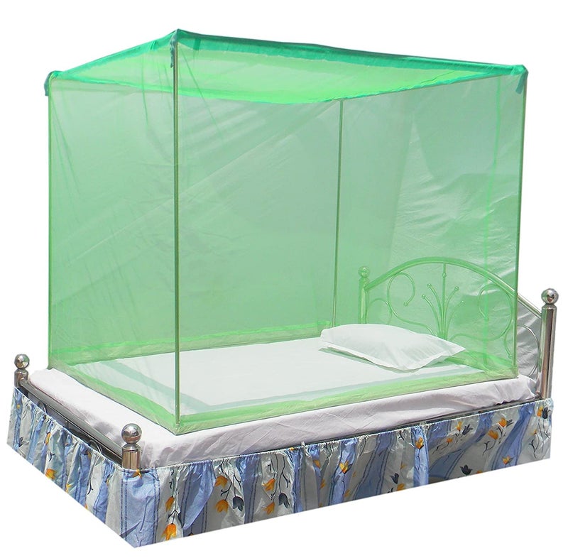 Neekshaa Combo Pack of 2 Mosquito Net for Single Bed Polyester Mosquito Net for Baby | Bedroom | Family_Size-6x3 FT_Color-Purple,Green - Image 3