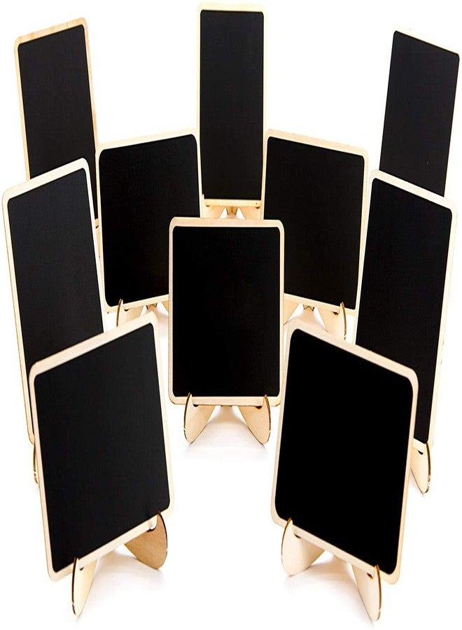 KREEPO Chalkboard Stand Wooden Place Card Name Blackboard Table Number Price (MDF_Chalkboard_15 Pc) C-2 - Image 1