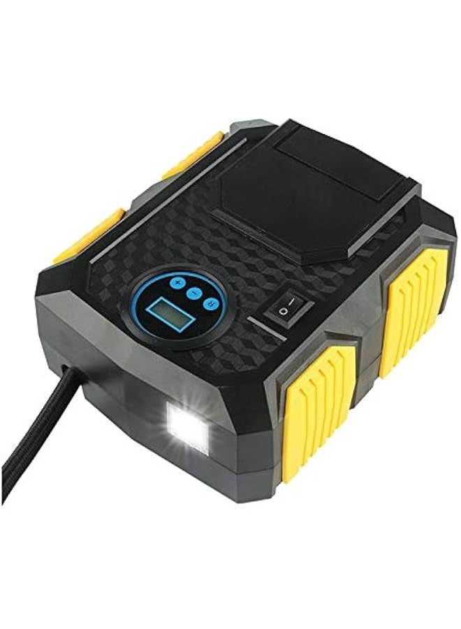 ضاغط هواء رقمي للإطارات 12 فولت DC، مضخة هواء محمولة لإطارات السيارات، مضخة إطارات آلية مع ضوء LED، مقياس ضغط رقمي للسيارة، SUV، دراجة نارية، كرة رياضية، YY-3609 - Image 4