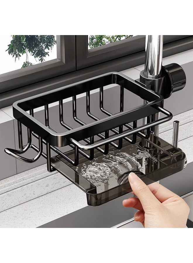 Muya Kitchen Faucet Storage Rack For Dishwashing, Vegetable Washing Sink, Household Drain Basket, Multi-Functional Dishcloth Storage Rack - Image 1