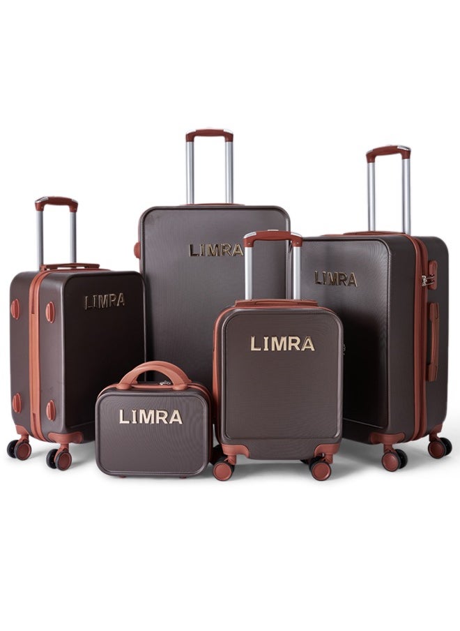 Luggage set 5 pieces travel Bags with a distinctive design from limra Brown - pzsku/ZC16D02B35A90C7E8CD6AZ/45/1741088855/e1eac133-0dd9-44c8-b94d-a833a06d5989