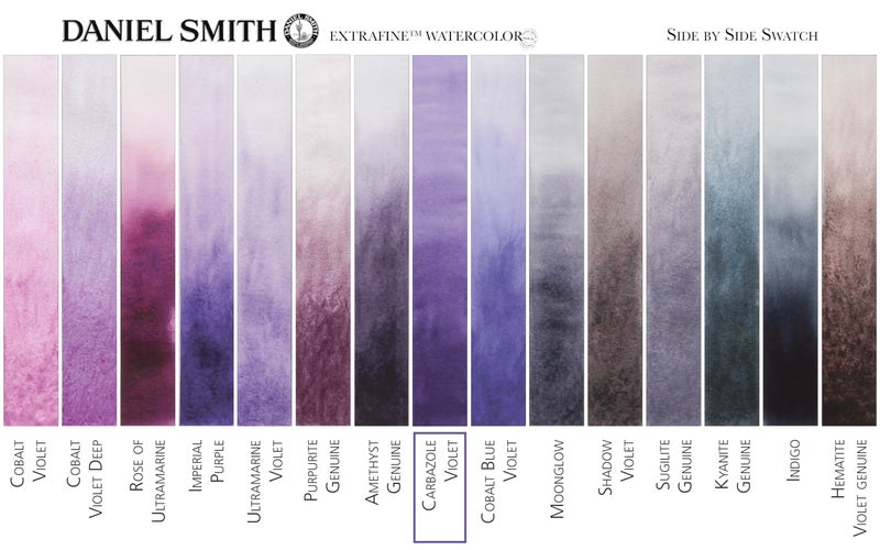 Daniel Smith Extra Fine Watercolor Paint, 5ml Tube, Carbazole Violet, 284610019 - Image 3