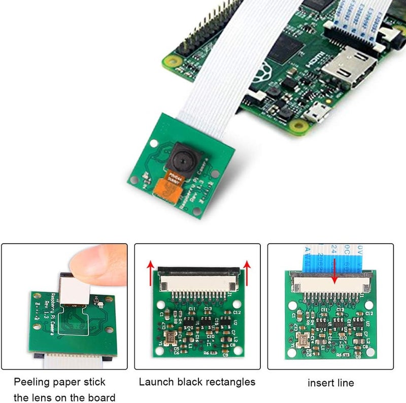 DORHEA Raspberry Pi 3 Model B Mini Camera Video Module 5Mp 1080P Sensor Ov5647 For A/B/B Plus, 2 And Mode 3B+ - Image 3