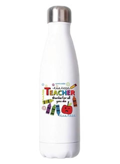 PRINTSHOP4ME Teacher's Day Gift | Thermal Water Bottle Flask | for Teachers | Gift from Students to Teachers | Ideal for Birthday, Appreciation, Thank You Gift | 17oz  - Image 1