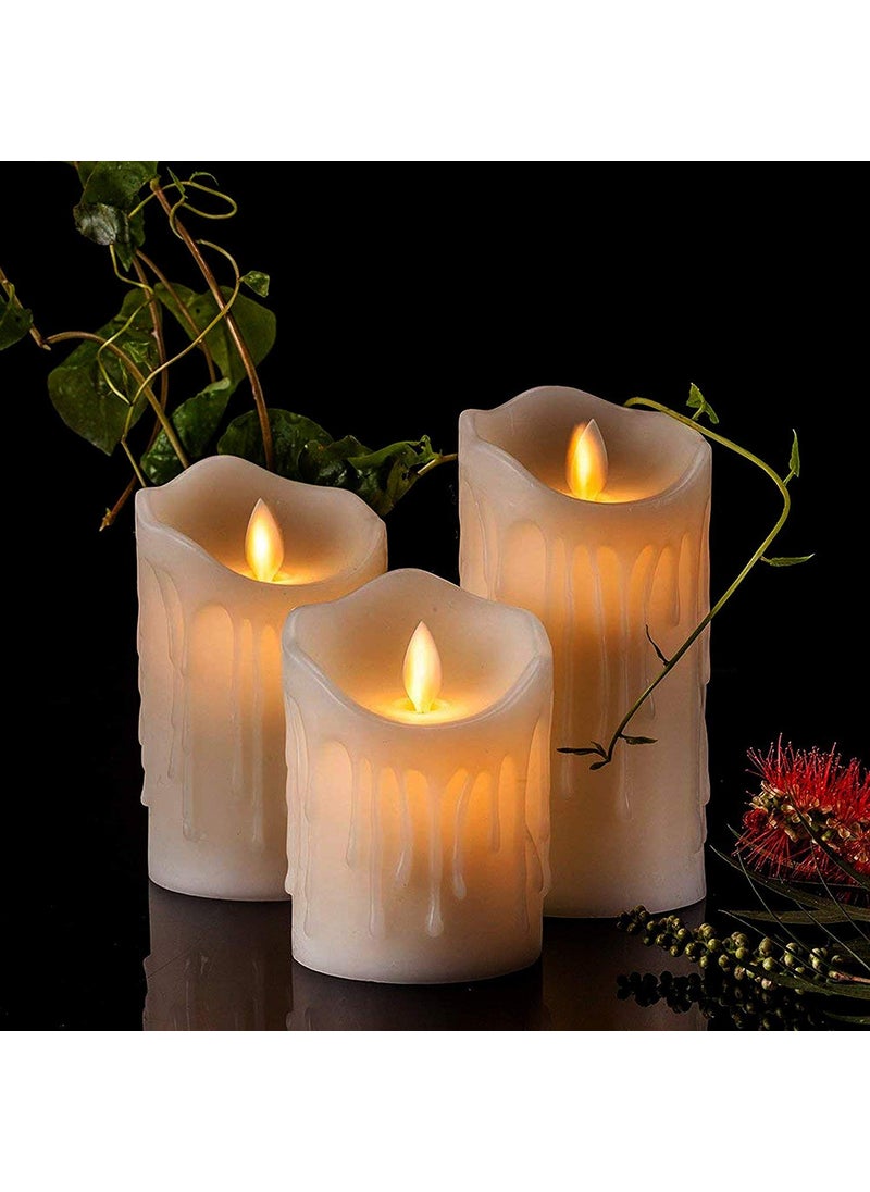 Infispace INFISPACE ® Wireless Realistic Swinging Flame-Less LED Candles with 9 Batteries Included (Ivory, H= 8 x 10 x 12 cm; D= 5 cm)  - Image 2