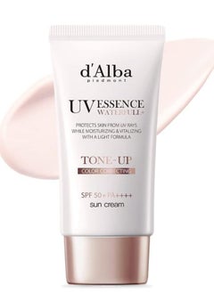 dAlba d'alba Piedmont Italian White Truffle Waterfull Tone-up Sunscreen, Vegan Skincare, Tinted Moisturizer with SPF 50+ PA++++, Glowy Sunscreen, Gentle and Safe Use for all Skin Types  - Image 1