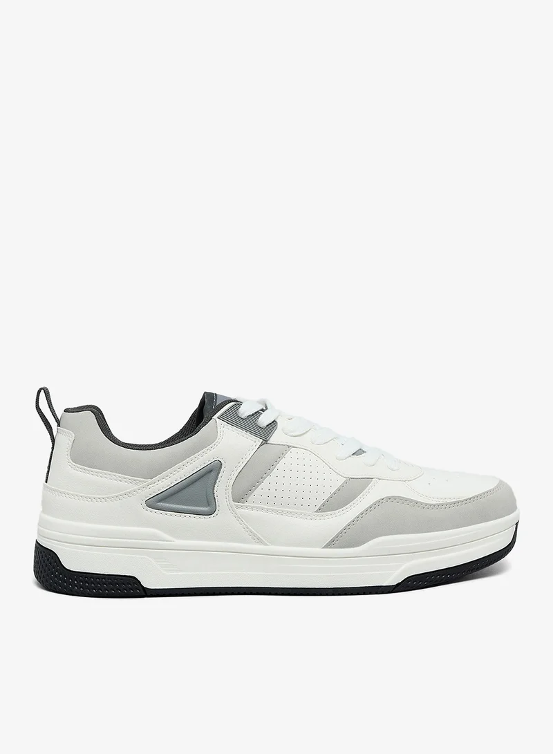 R&B Color Block Lace Up Sneakers