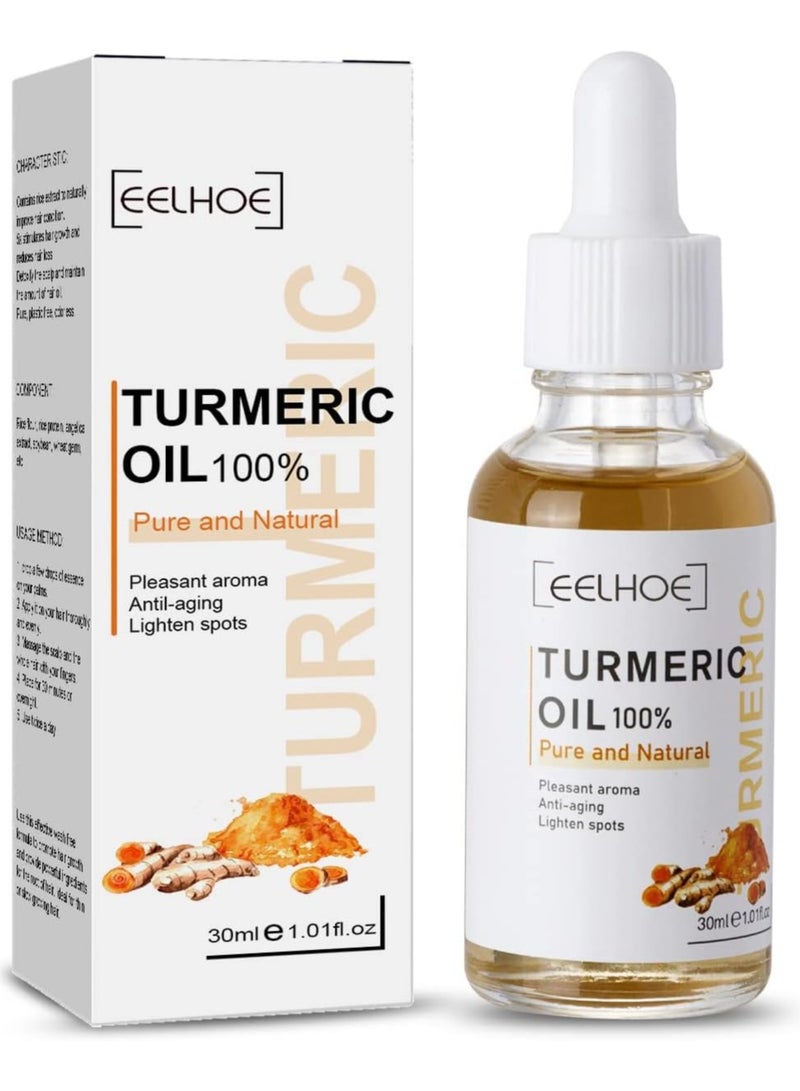 EELHOE Turmeric Dark Spot Corrector Serum,Turmeric Repair Face Serum,Hydrating & Brightening Serum for Dark Spots,Fine Lines and Wrinkles (30 ML/Bottle) - Image 1