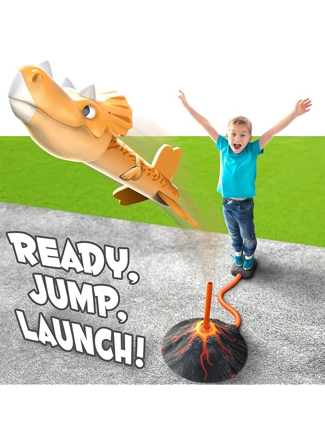 X spring Dinosaur Blasters Toy With 3 Dinosaurs And Rocket Launcher Launches Up To 100 Ft For Boys & Girls Aged 3 7 - Image 5