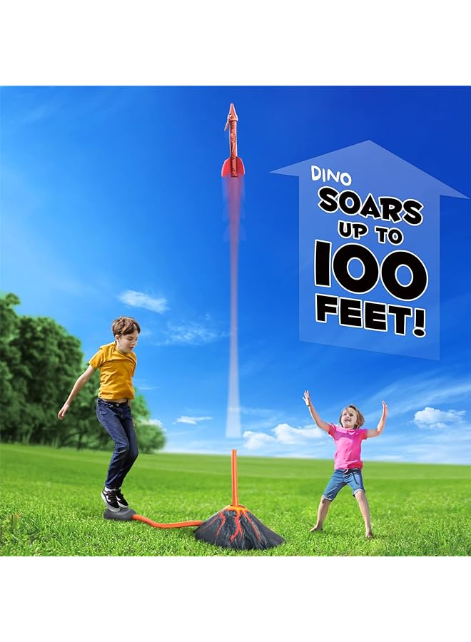 X spring Dinosaur Blasters Toy With 3 Dinosaurs And Rocket Launcher Launches Up To 100 Ft For Boys & Girls Aged 3 7 - Image 2