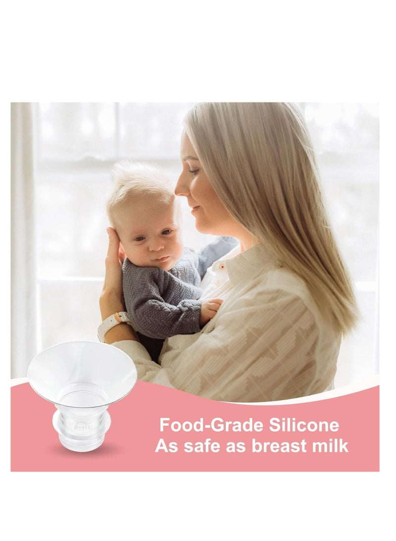 10-Piece Breast Pump Inserts 13/15/17/19/21mm And Ruler, Compatible with Momcozy S12 Pro/S9 Pro/S12/S9 - Image 3