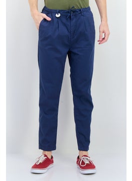 Sorbino Men Drop Crotch Drawstring Skinny Pants, Heather Blue  - Image 1