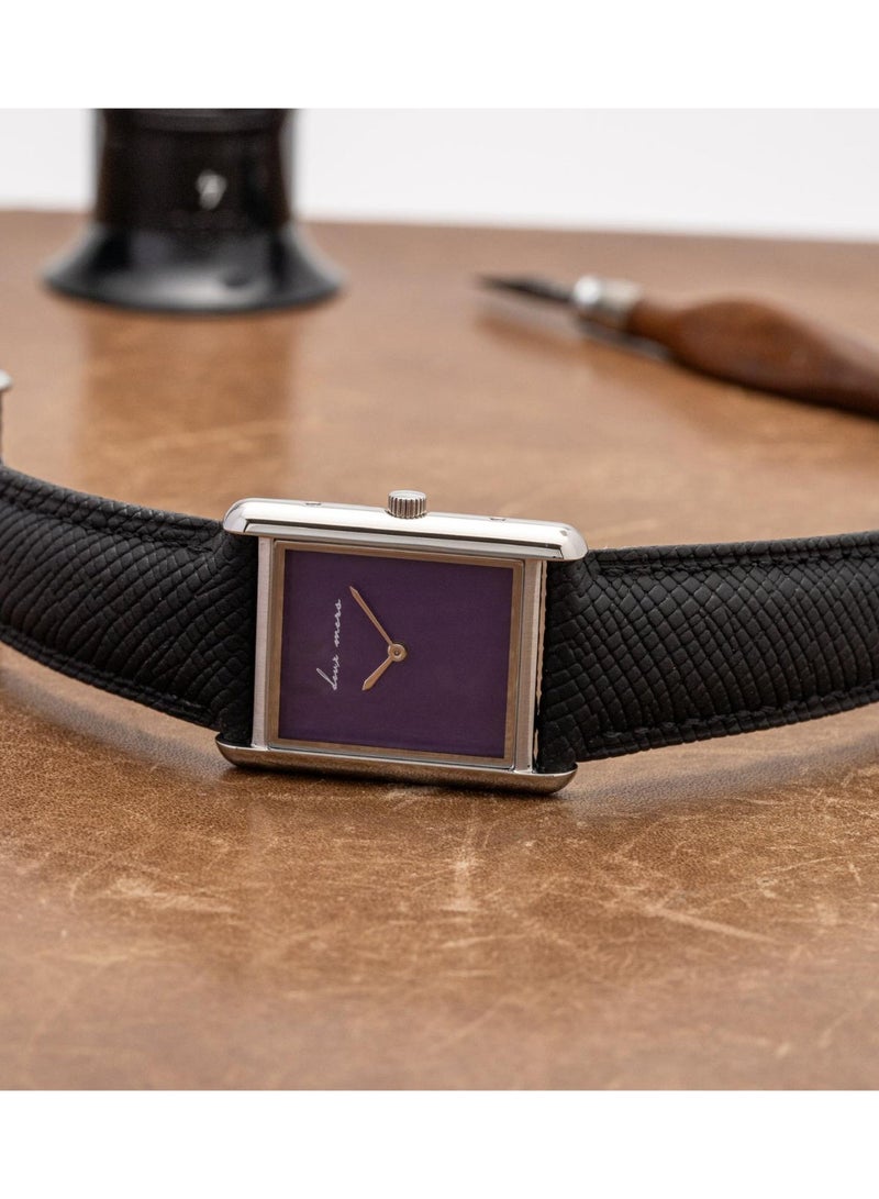 Deux Mers French Design Quartz Rectangular  Dial Watch - Image 1