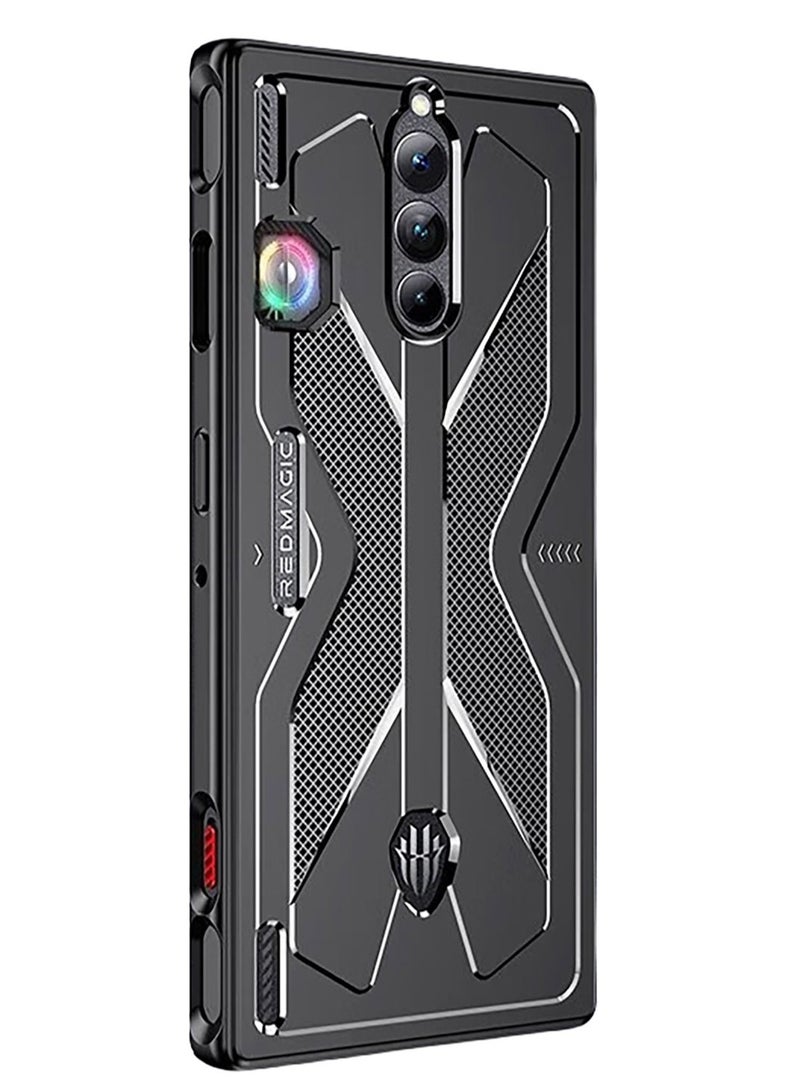 SYOSI Flexible TPU Case for Red Magic 8s Pro, Anti Scratch Shockproof Phone Cover, Designed for RedMagic 8s Pro, Sleek Black Design - Image 1