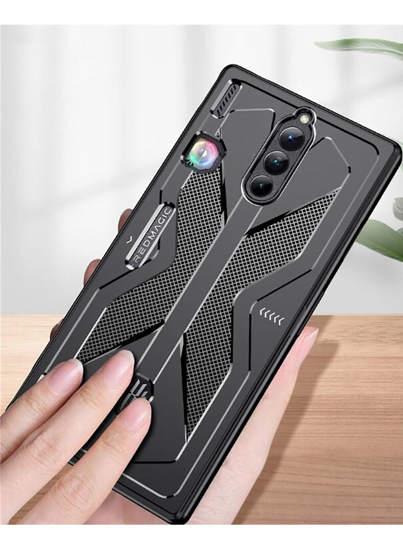 SYOSI Flexible TPU Case for Red Magic 8s Pro, Anti Scratch Shockproof Phone Cover, Designed for RedMagic 8s Pro, Sleek Black Design - Image 4