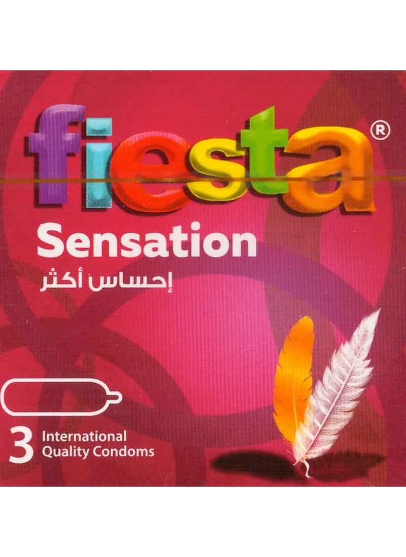 FIESTA Fiesta Sensation Condoms - Ultra Thin For Maximum Feeling -3 Pcs  - Image 3