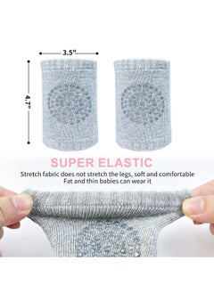 Cool Baby COOLBABY 5 Pairs Baby Kneepads Crawling Anti Slip Knee Breathable High Elastic Sponge Kneepads For Baby Multicolor  - Image 2
