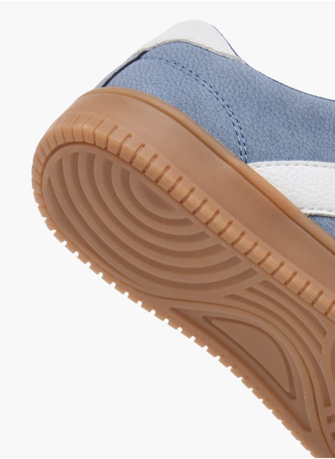 Boys Colourblock Sneakers With Hook And Loop Closure