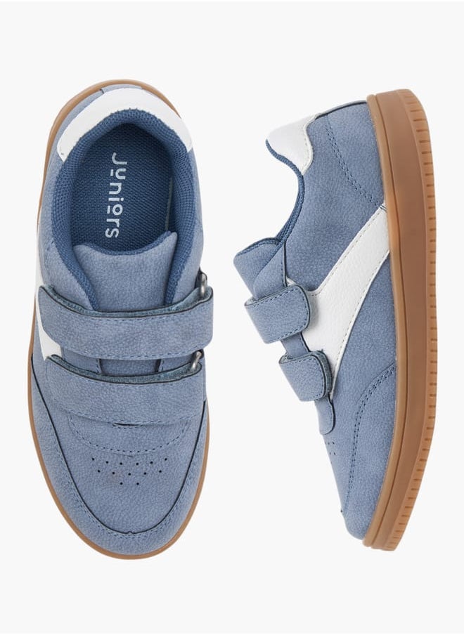 Boys Colourblock Sneakers With Hook And Loop Closure