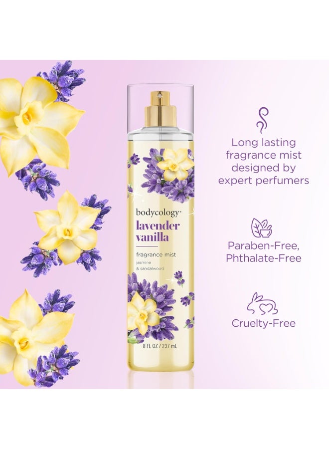 Bodycology Bodycology Long-Lasting Fragrance Body Mist, Lavender Vanilla, 8 fl oz - Image 2