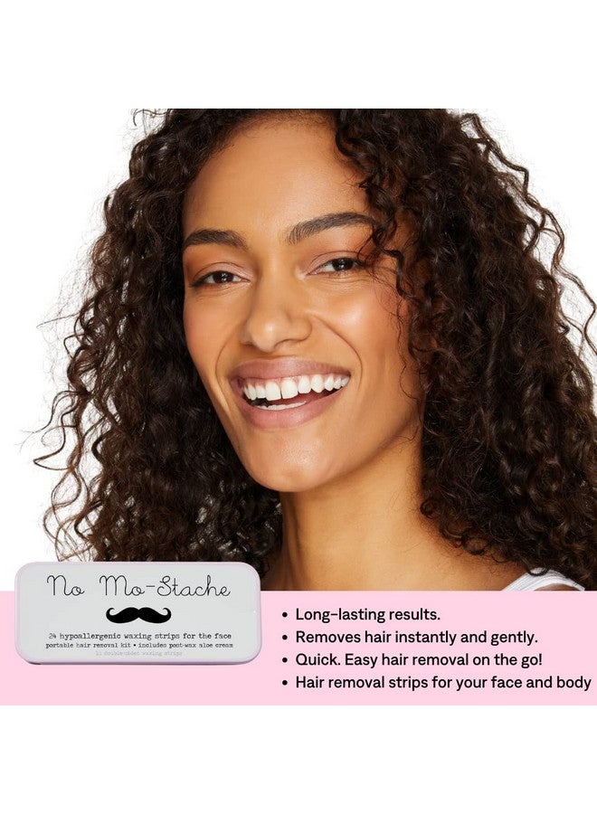 No mo-stache O Mostache Lip Wax Kit 24 Count 2 Pack Skin Friendly Easy To Use Wax Strips 2 Pack Travel Friendly Lip Wax Strip Lip Hair Removal In No Time Skin Exfoliator Hair Removal Strips - Image 5