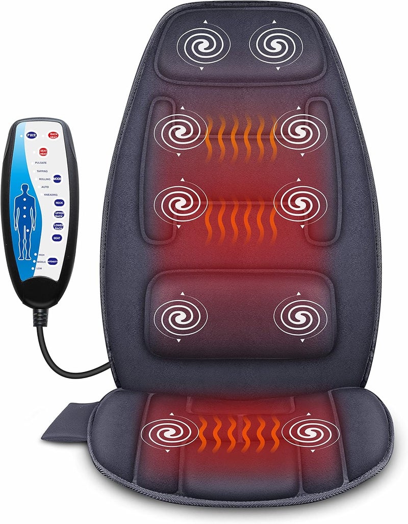 Snailax Snailax Massage Seat Cushion with Heat Extra Memory Foam