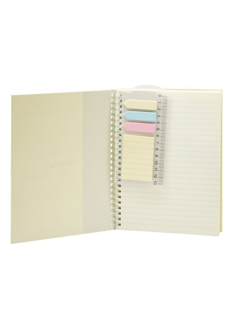 Foldermate 3-Piece A5 Size Deluxe Spiral Notebook 70 Sheets Multicolour - Image 2