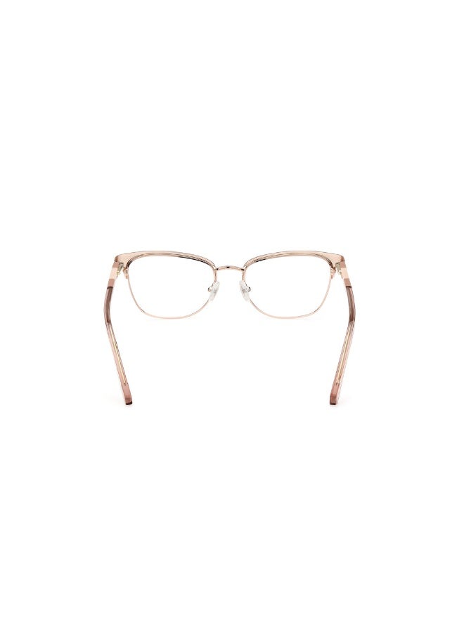 غانت نظارة طبية بشكل عين قطة للنساء بأذرع من الأسيتات GA4144  مقاس 51 - روزجولد لامع - Image 4
