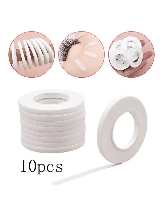 YJ 10 Rolls Eyelash Extension Tape, Lash Tape for Eyelash Extensions, Eyelash Tape for Extensions, Sensitive Under Eye Tape, Breathable Micropore Medical Tape for Individual Eyelash Extension Supplies - Image 1