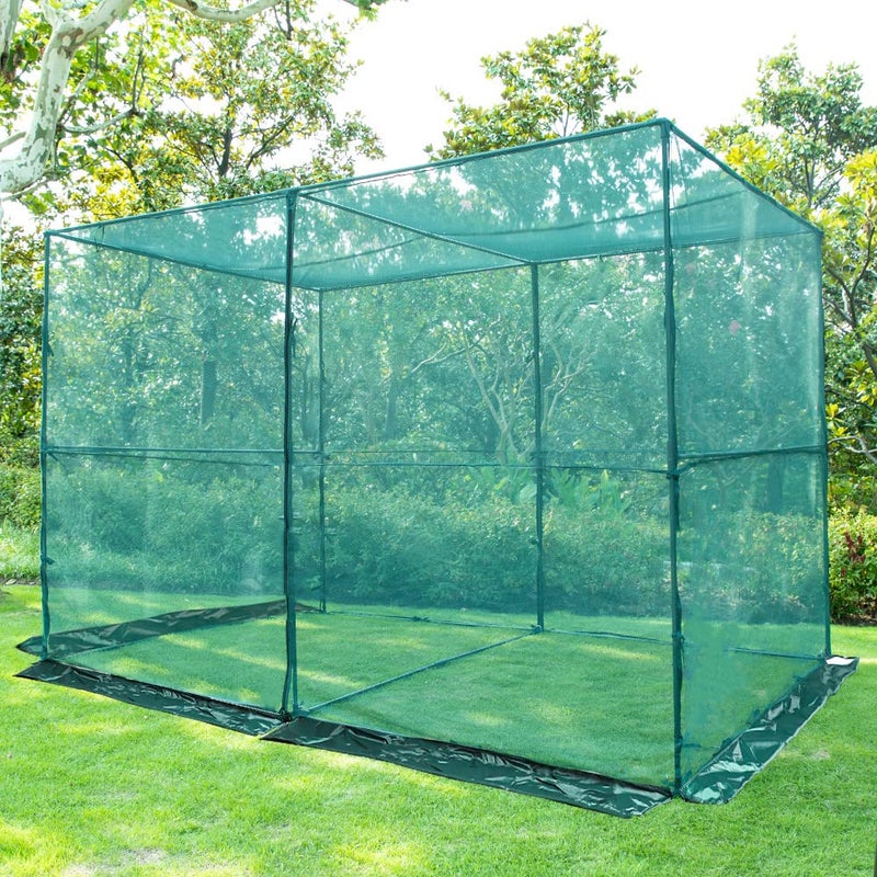 Toriexon Crop Cage Plant Protection Tent 4 x 8 x 6 Feet, Easy to Install Protection Garden Cages, Crop Cages with Storage Bag Suitable for Garden Patio Lawn - Image 1