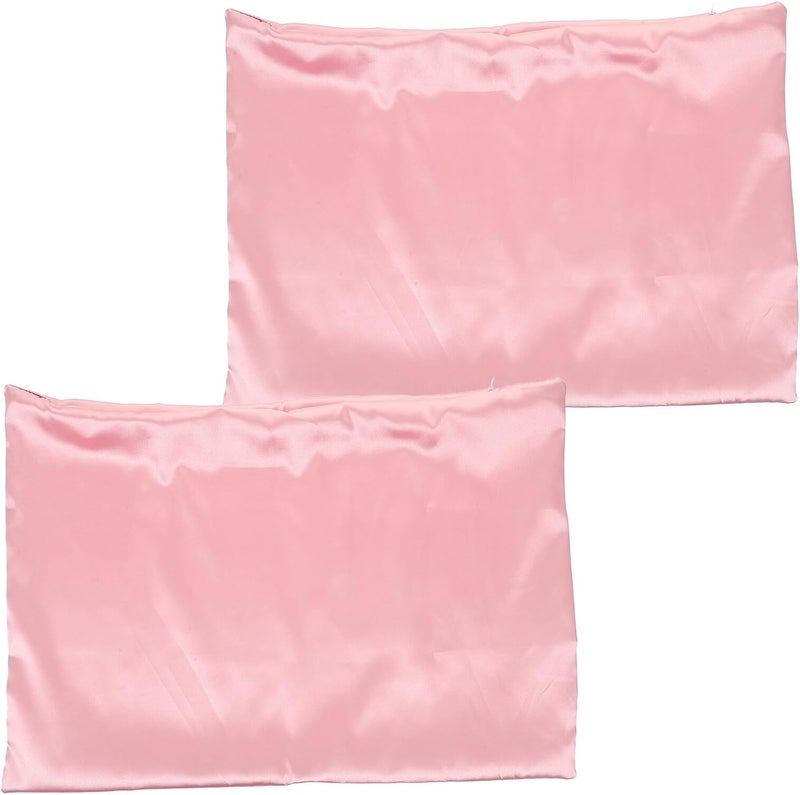 ’s Satin Pillowcase with Zipper 14"x19" – Faux Silk Pillow Cover for Hair Care, Anti-Tangle, Travel and Home Use, Soft Skin-Friendly Pillowcase - Image 1