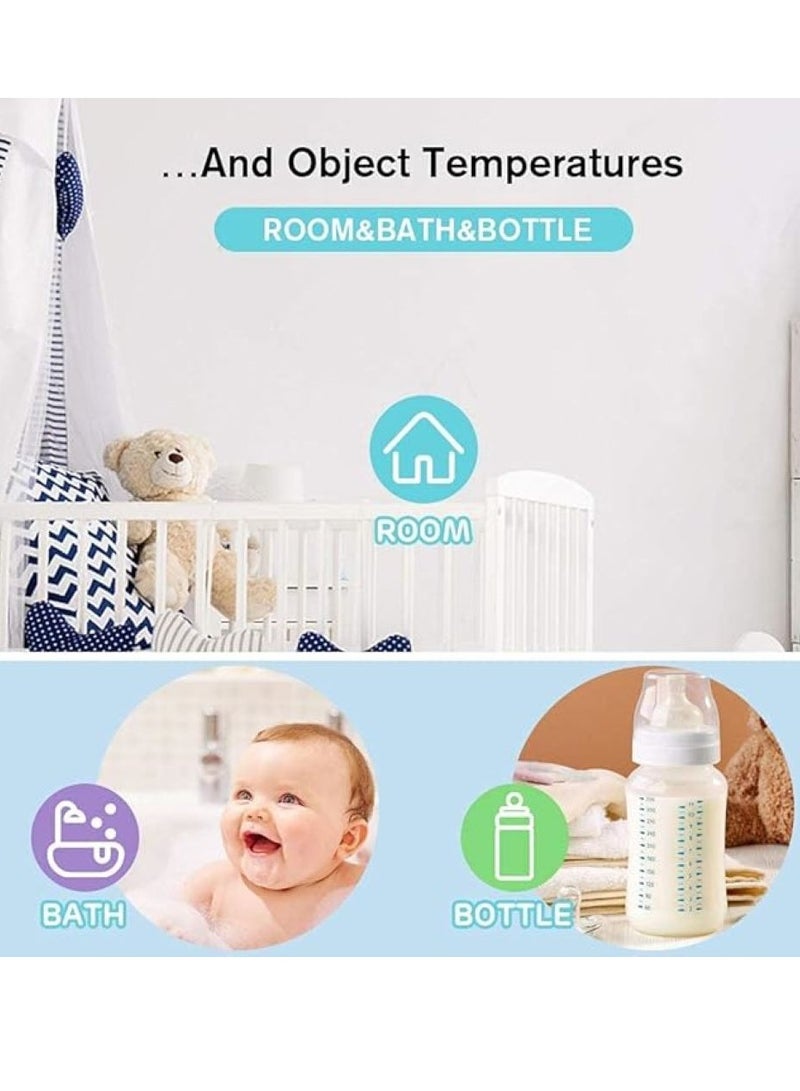 يوريفو ترمومتر الجبين والأذن للبالغين والأطفال والرضع ، ميزان حرارة رقمي بدون لمس بالأشعة تحت الحمراء ، مع شاشة LCD ، استدعاء الذاكرة ، إنذار الحمى ، إيقاف التشغيل التلقائي ، أبيض ، 39 * 27.3 * 160mm - Image 5