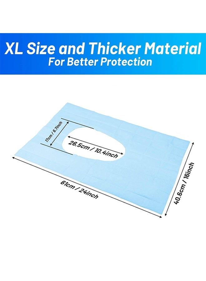 Sweet Life 20 Pack Toilet Seat Covers Disposable100% Waterproof  Individually Wrapped Disposable Toilet Seat Covers for Adults and Kids Potty Training, Travel Accessories for Public Restrooms Airplane Camping - Image 2