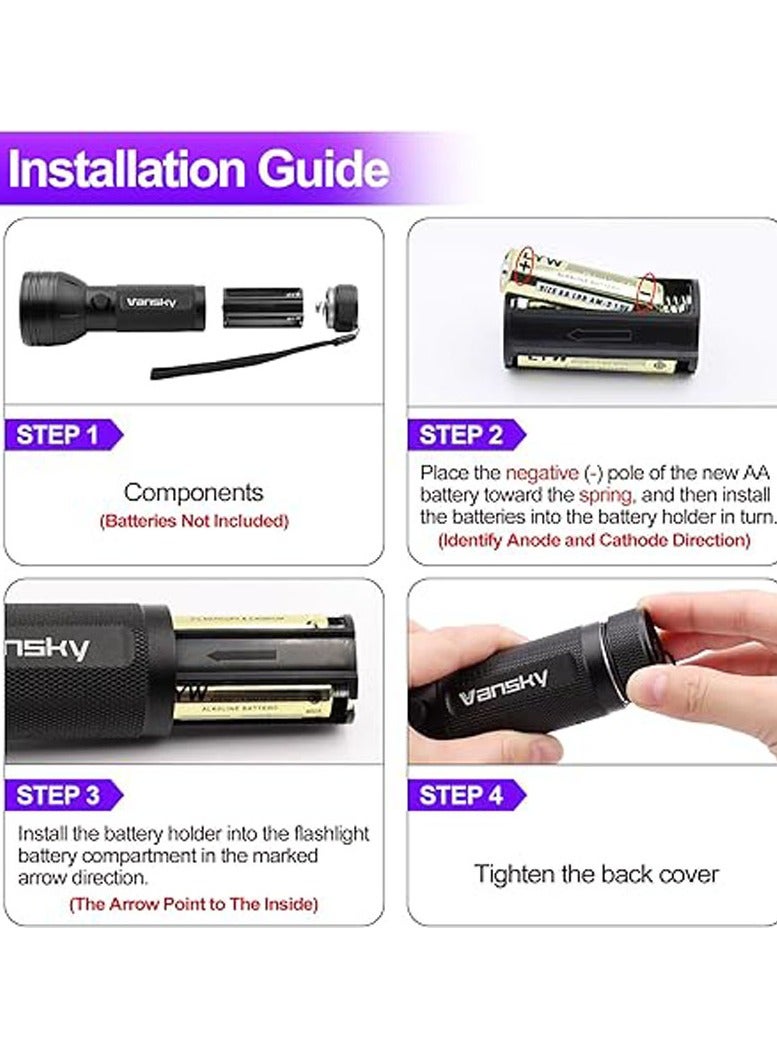 UV Flashlight Black Light, 51 LED Blacklight Pet Urine Detector for Dog/Cat Urine, Dry Stains, Bed Bug, Resin Curing, Scorpions Finder  - Image 4