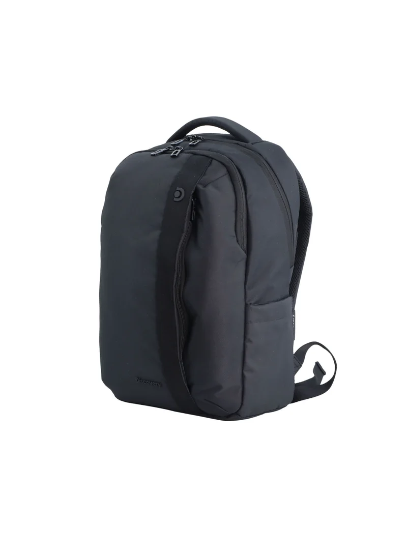 ديسكفري Downtown 15" Laptop Backpack – Eco Recycled Bag with Tablet Pocket, RFID Protection, Gusset Pockets & Luggage Strap | Work, University & Travel