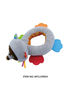 Generic Baby Fox Hand Rattle 0-1 Years Old Soothing Hand Rattle Plush Toy Newborn Hand Rattle-Color:Baby Elephant Rattle (19*12cm)  - Image 4