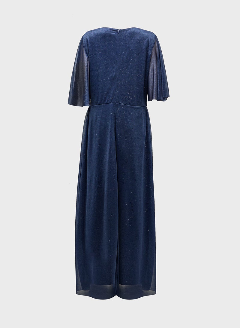 Khizana Plus Size Shimmer A-Line Dress - Image 2