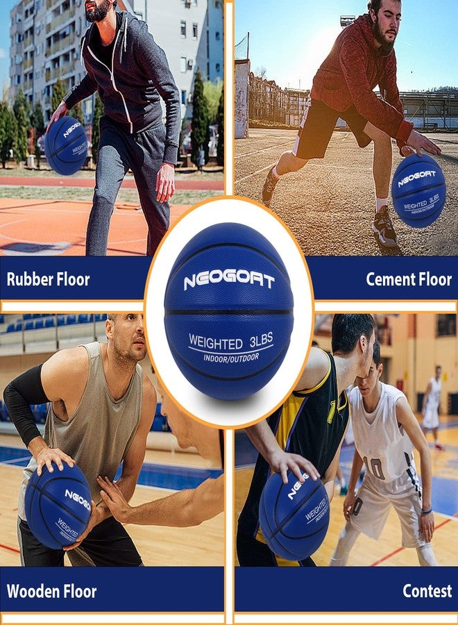 NEOGOAT 3LBS 29.5" Weighted Basketball Size 7 Heavy Basketball Training Equipment for in& Outdoor Improving Handling Dribbling, Passing&Rebounding Skills Weighted Training Basketball(Deflated) - Image 5