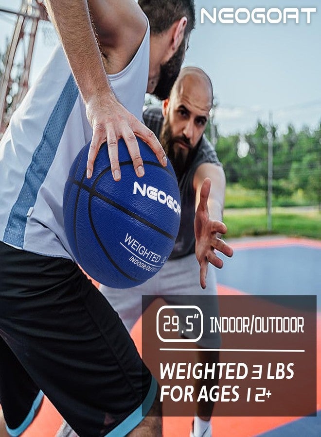 NEOGOAT 3LBS 29.5" Weighted Basketball Size 7 Heavy Basketball Training Equipment for in& Outdoor Improving Handling Dribbling, Passing&Rebounding Skills Weighted Training Basketball(Deflated) - Image 4