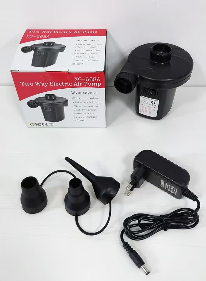 Mattress Inflatable Electric Air Pump Black - Image 2