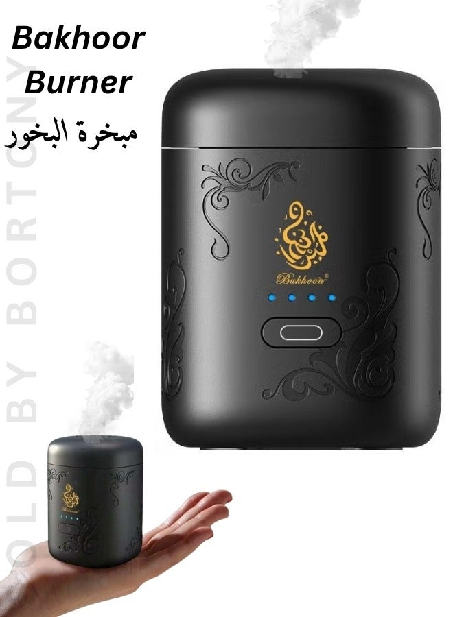Bukhoor Bakhoor Burner Mini Electric Arabian Bakhoor Incense Overheating Protection Burner Auto Shut Off Function Wide Area Coverage Car Bakhoor - Image 1