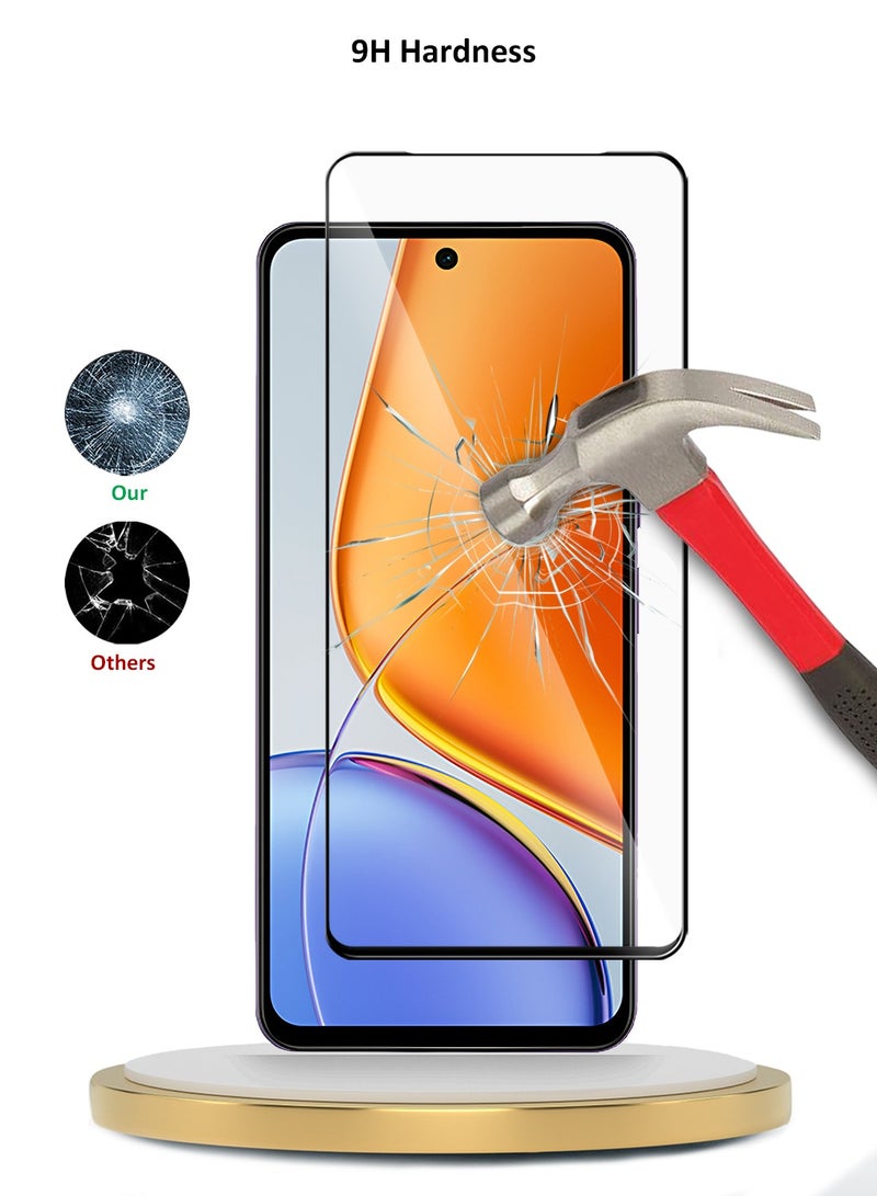 Wtech vivo Y39 5G 2025 Premium E2E Series Full Glue Full Cover Tempered Glass Screen Protector (MSGECN) - Clear/Black - Image 3